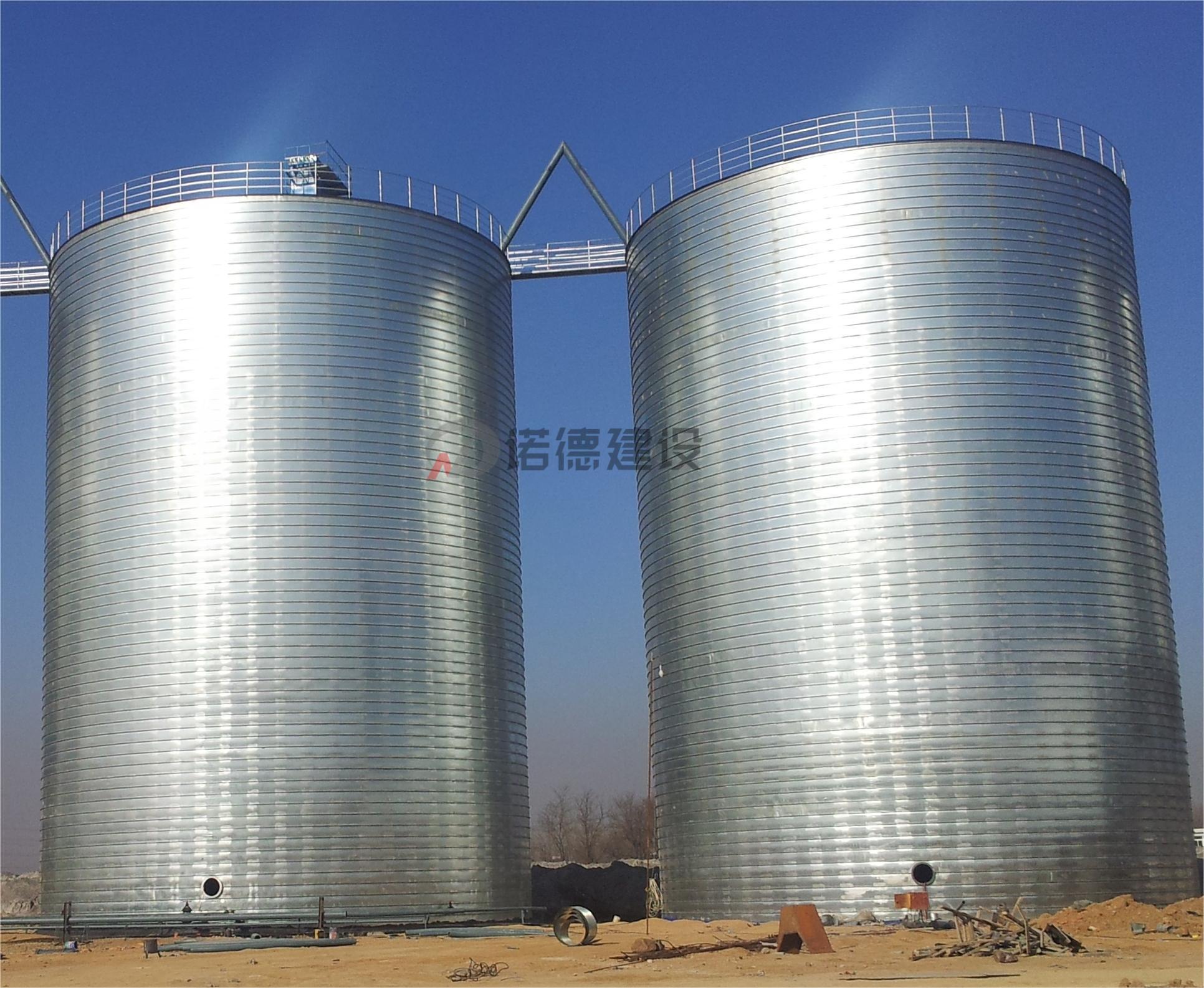 大型钢板仓成品