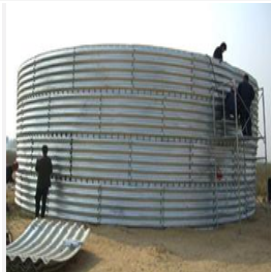 大型钢板仓成品